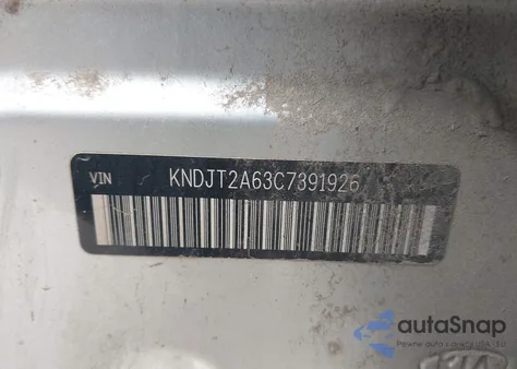 2012 Kia Soul + z USA, uszkodzony, nr VIN KNDJT2A63C7391926